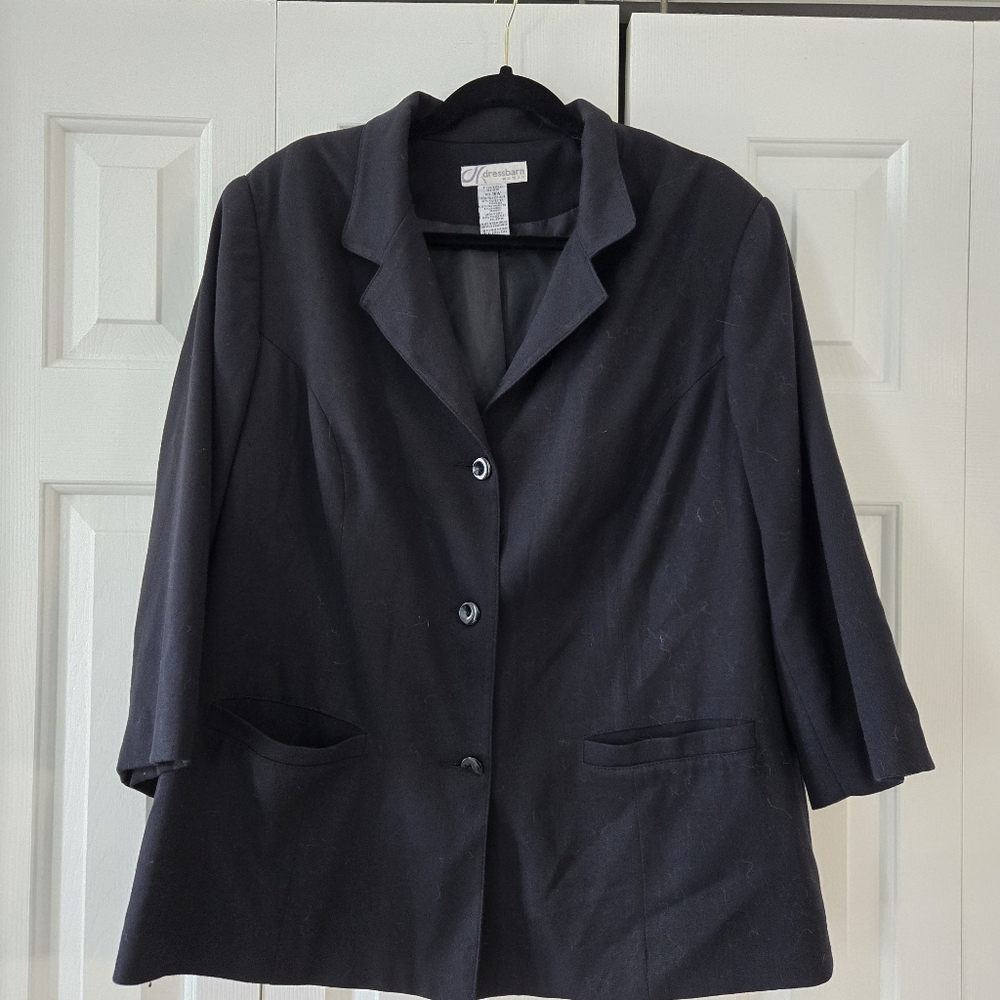 Dress Barn 3/4 Length Sleeve Blazer